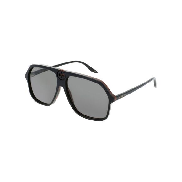 Gucci Aviator-Style Acetate Sunglasses Black Mens - Picture 2 of 6